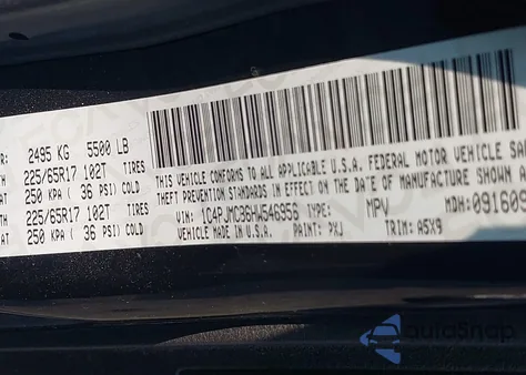 2017 Jeep Cherokee Latitude 4X4 z USA, uszkodzony, nr VIN 1C4PJMCB6HW546956